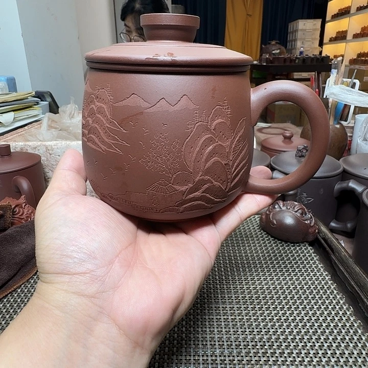 茶杯紫砂原矿紫砂