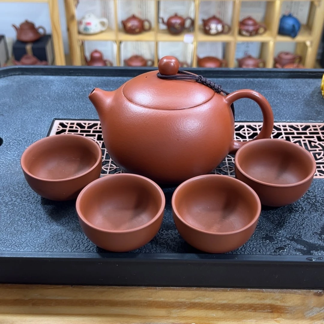 紫砂紫砂胖西施（一壶四杯）