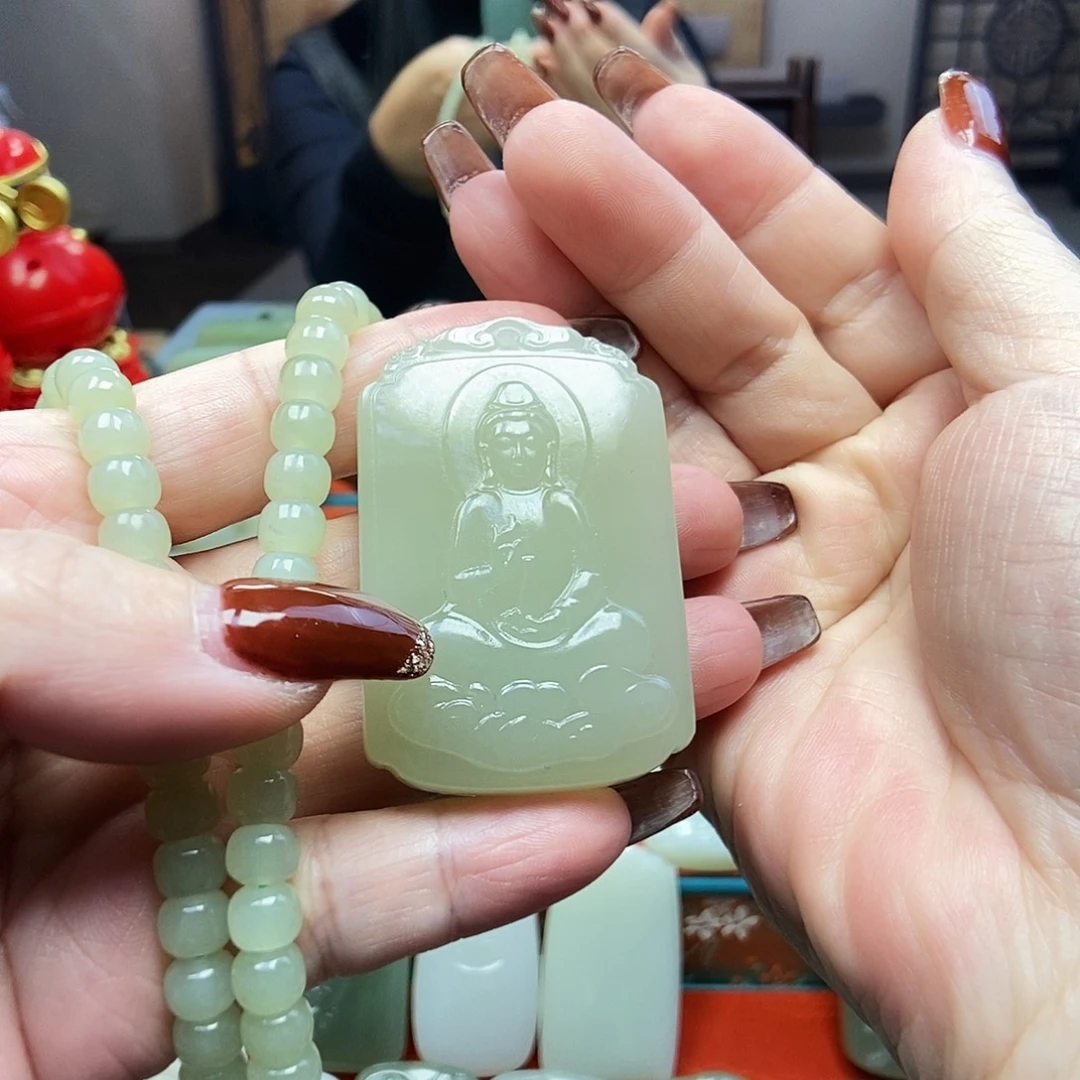 颈饰未镶嵌和田玉安***游