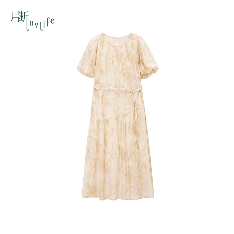 片断新款短袖连衣裙P4B324282L03