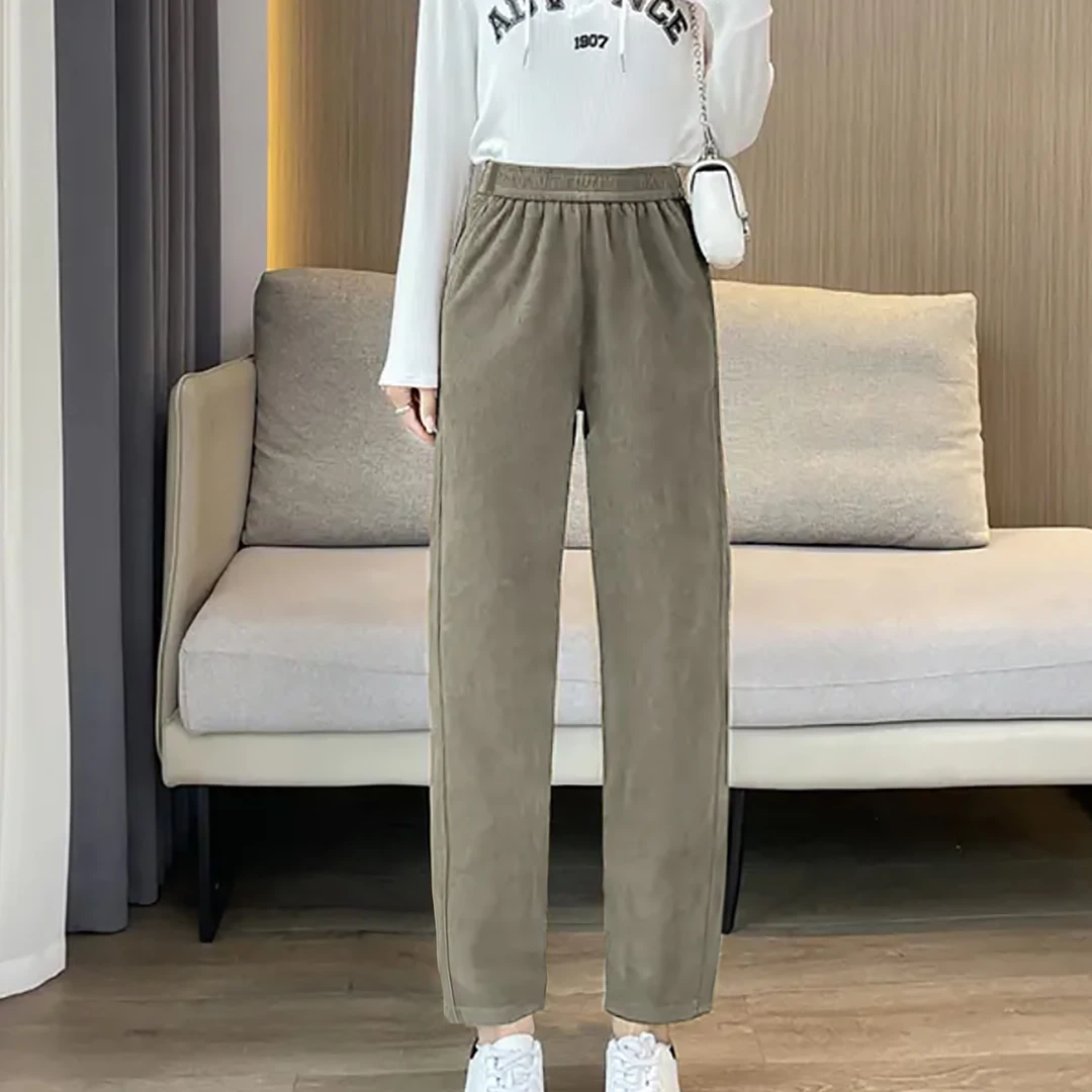 2025新品！女士垂感休闲百搭直筒裤F693