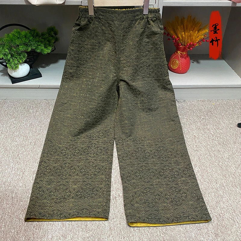 【70382】气质轻奢女装重工高级感设计师百搭长裤休闲时尚双面双穿