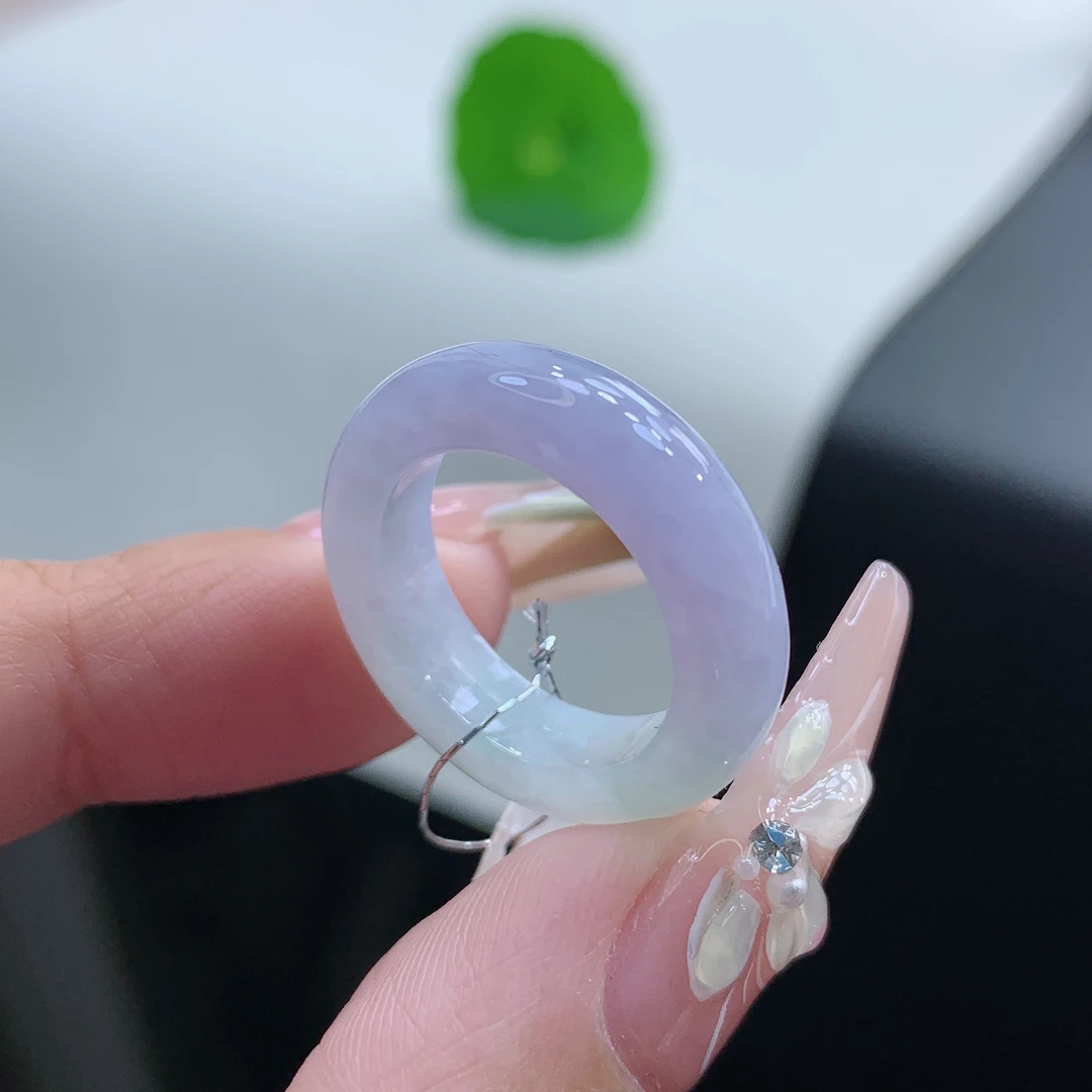 12号 紫罗兰春彩戒指 缅甸天然A货 内径16-5.7-4mm
