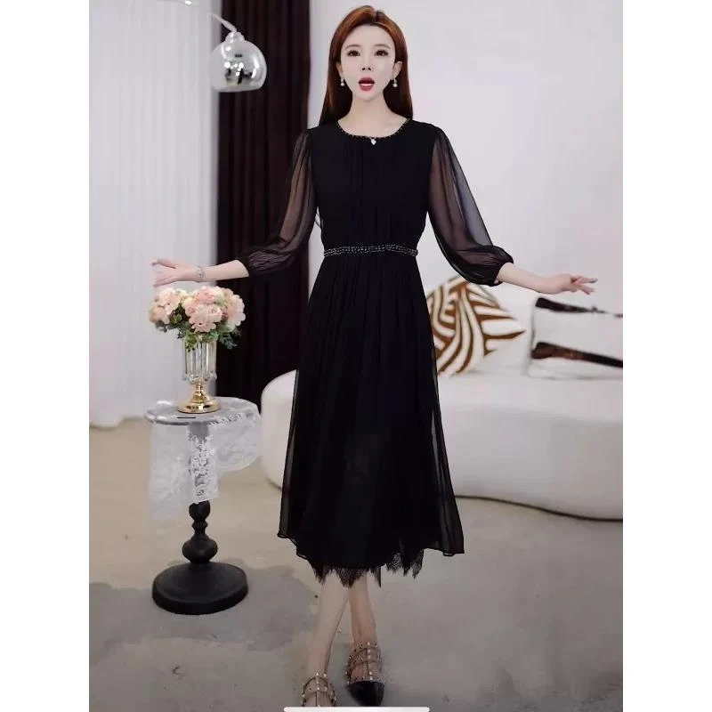 （关注送运费险）H1273 2025夏季新款高级感通勤高端法式气质连衣裙