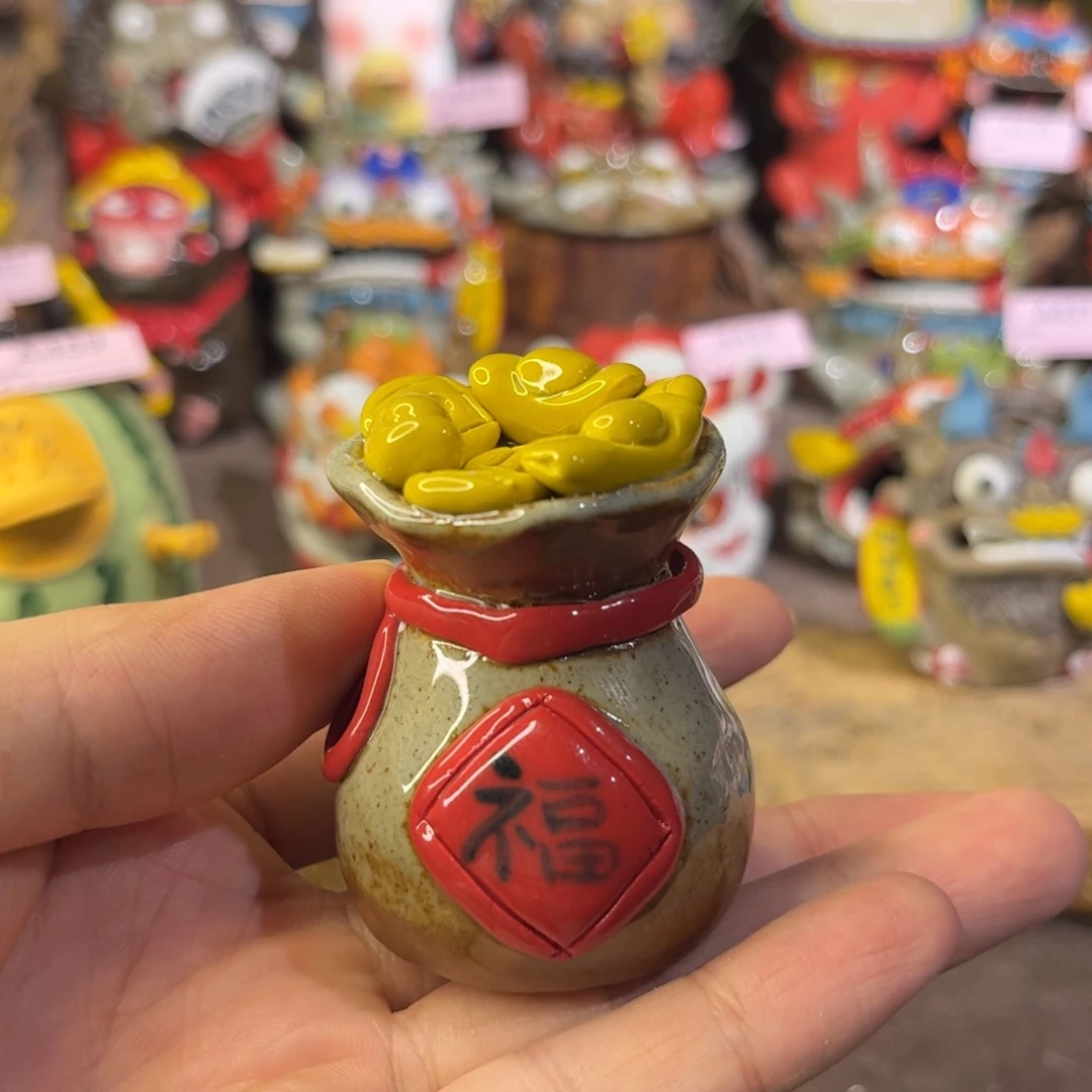 泥塑纯手工茶宠摆件