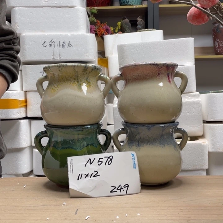 粗陶多肉花盆微瑕578