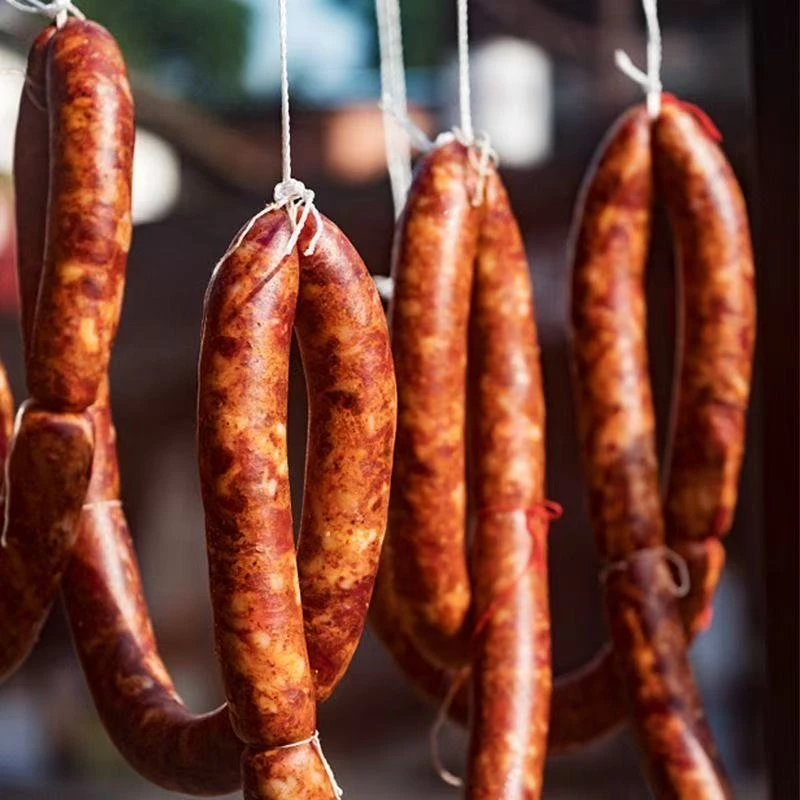 【买2斤送3斤】川味麻辣腊肠农家手工特产自然风干净重5斤真空包装