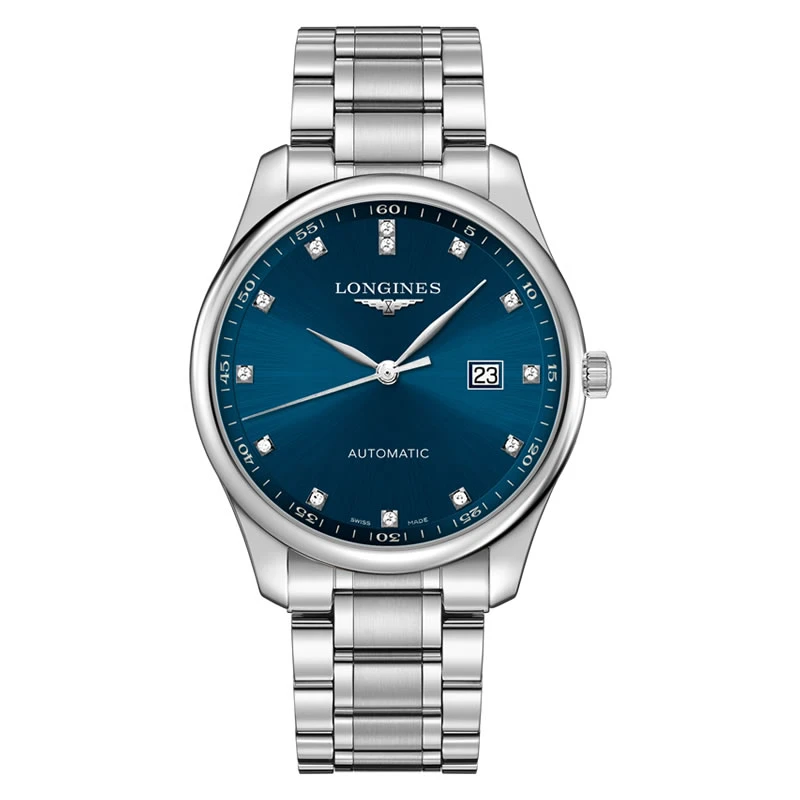 99新 Longines/浪琴 名匠893/机械/蓝盘钻刻/表径42mm/男士腕表