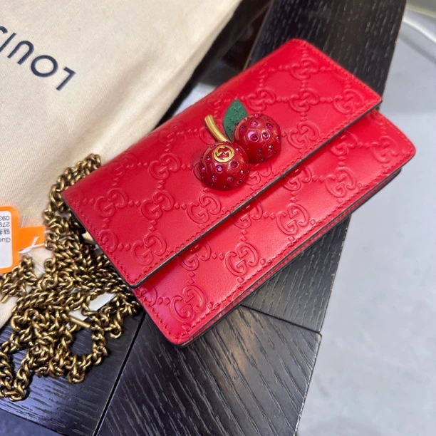 95新 GUCCI/古驰 Gucci古驰樱桃链条包