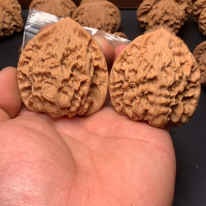 文玩核桃把件46官帽18