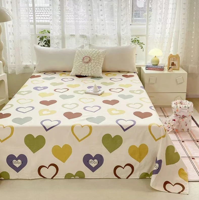 【加大床单】简约卡通款亲肤多功能床单  音乐小熊