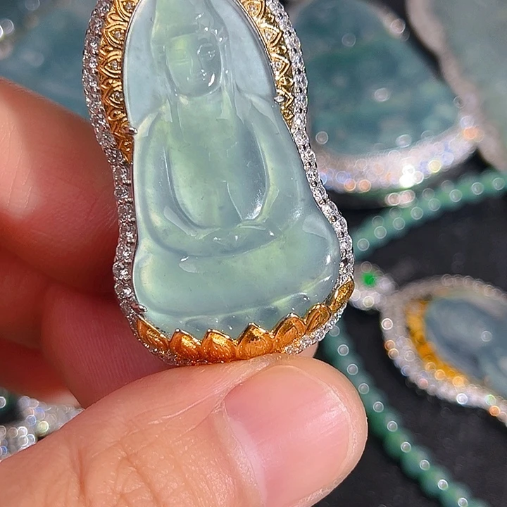 翡翠颈饰未镶嵌6665556788,