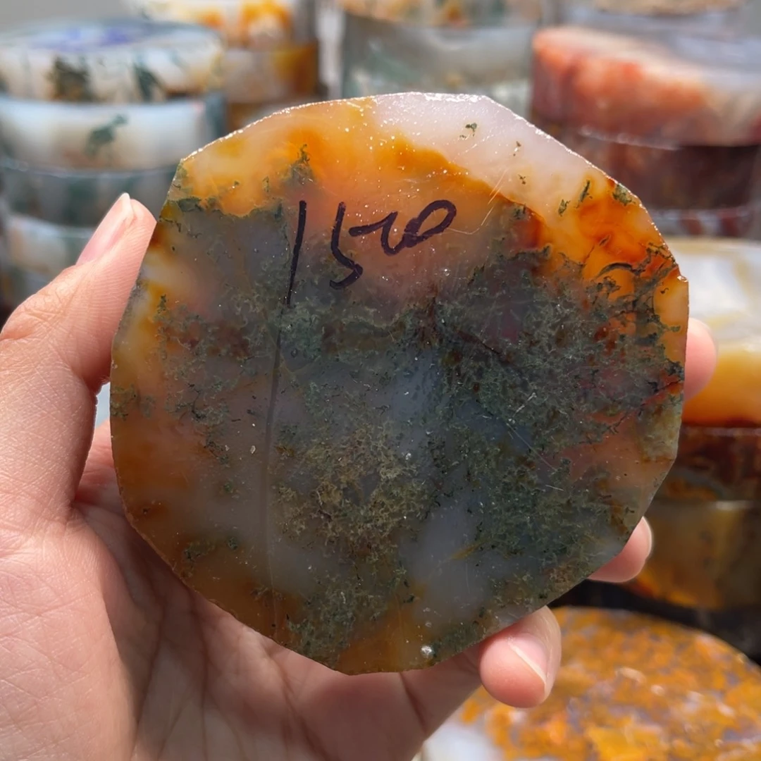 定制玛瑙南**泉水草玛瑙