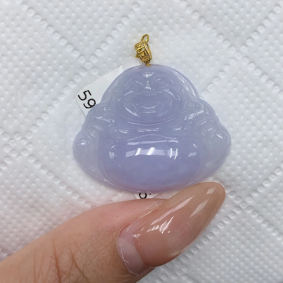 颈饰18K金镶嵌翡翠