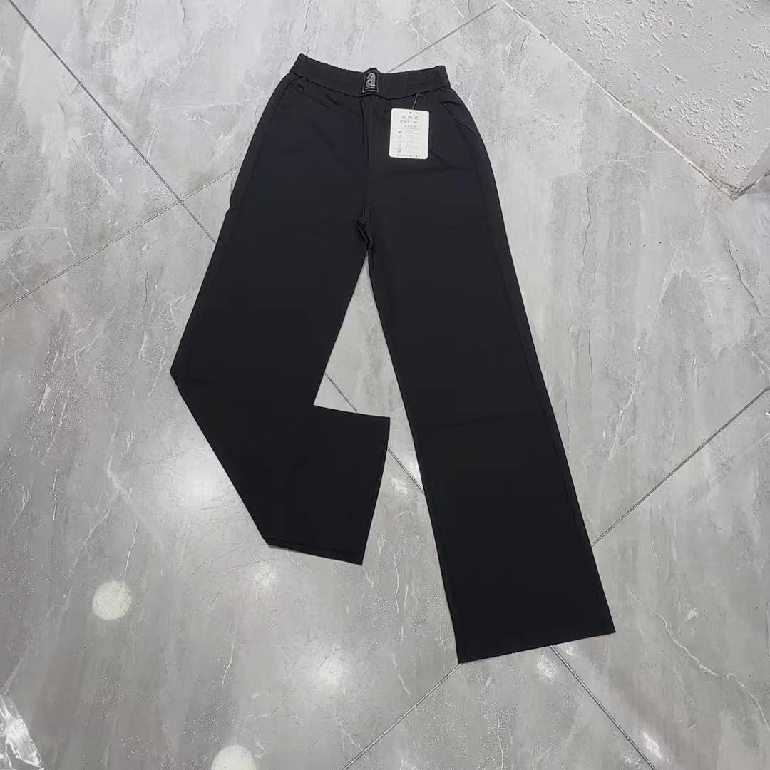 《丽丽家》女春新款中腰修身显瘦直筒休闲裤子4140款