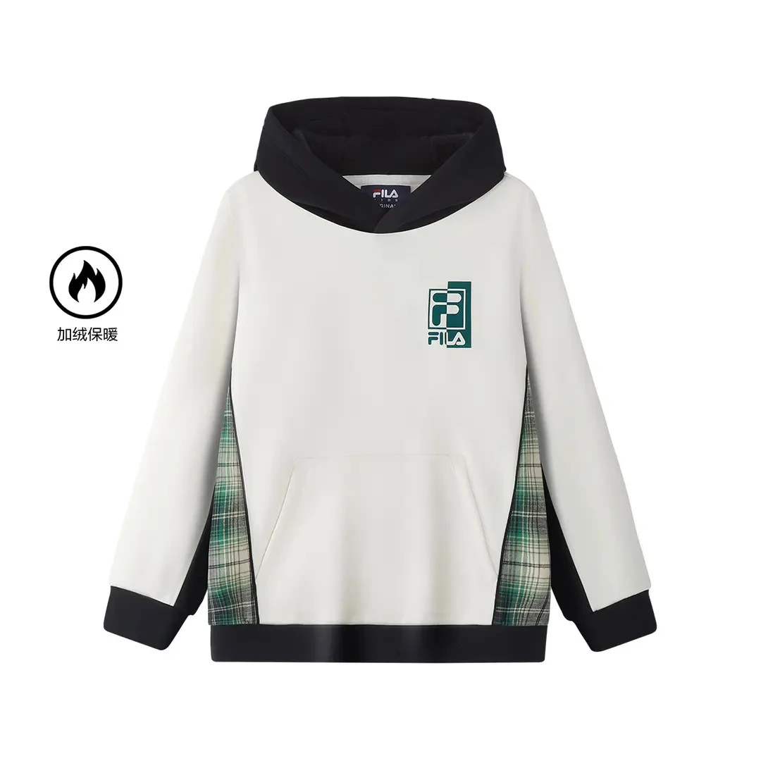FILAKIDS斐乐儿童【潮流学院】男大童休闲长袖连帽卫衣K12B611201F