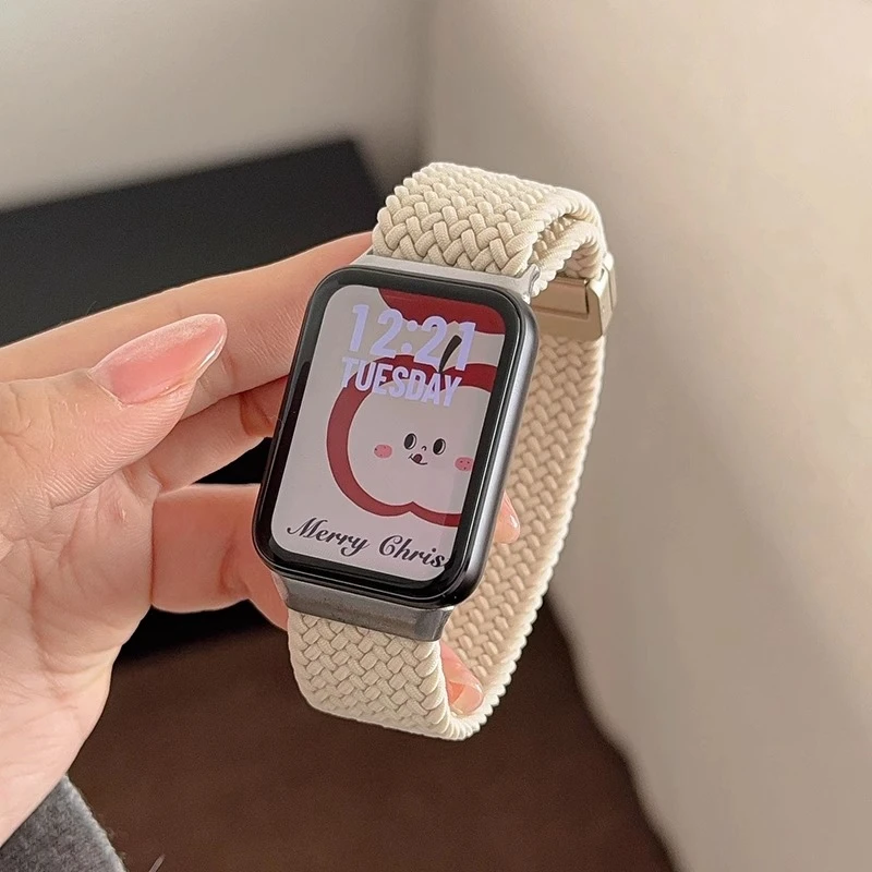 小米手环9pro表带磁吸弹力编织表带8pro夏天红米watch5磁吸表带