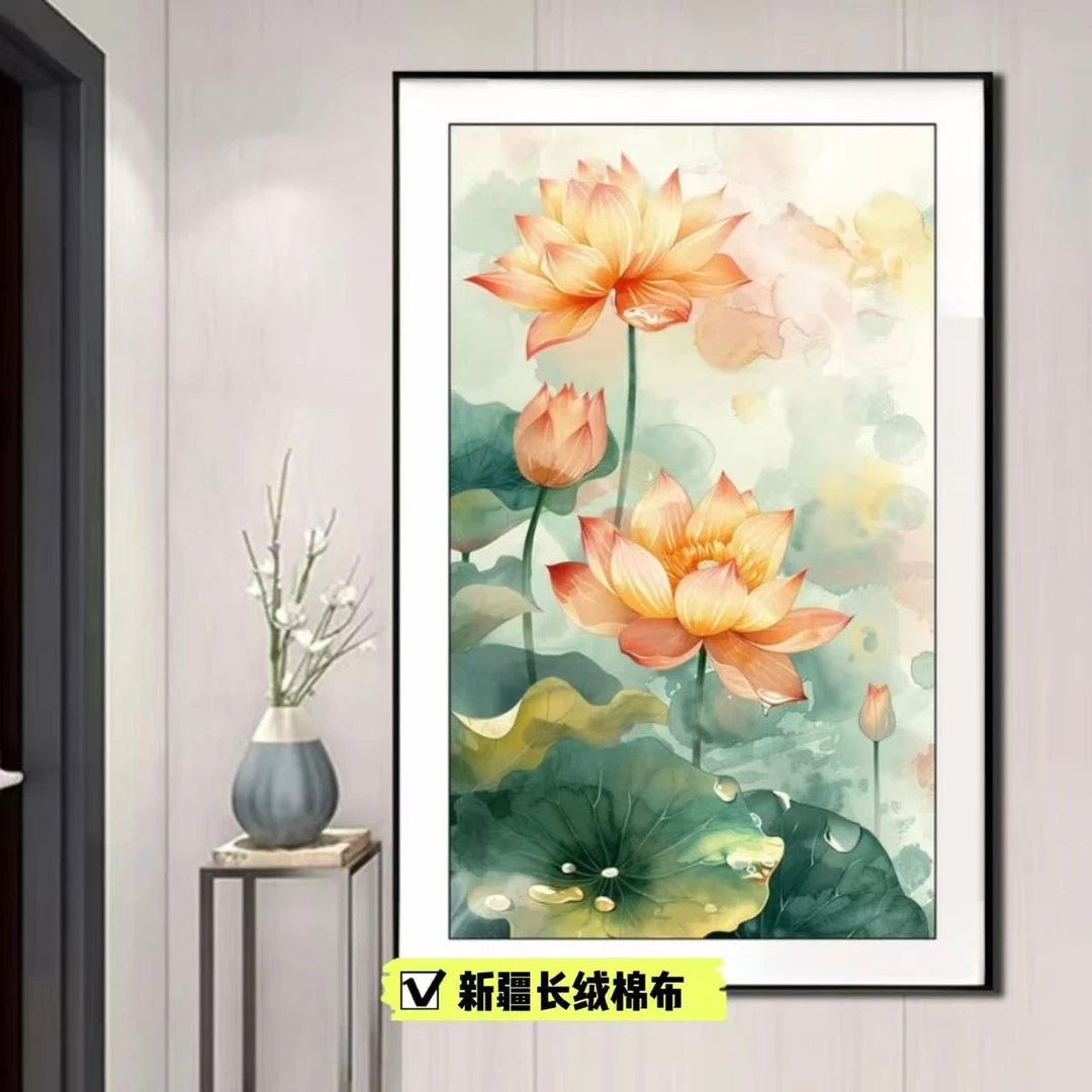 【新疆长绒棉布】十字绣 6415香泛金卮，大格尺寸60x100 35个色