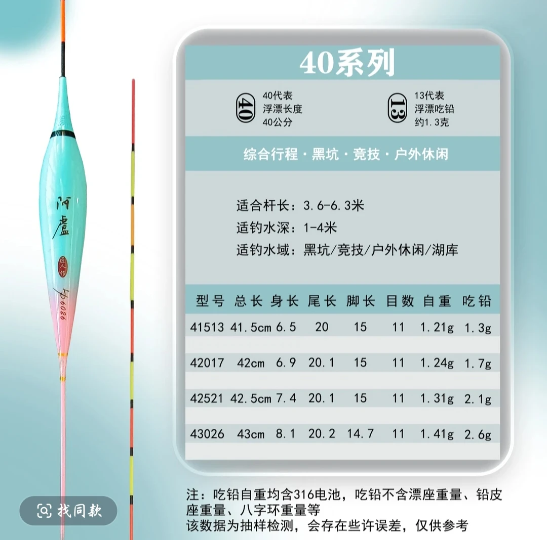 日夜两用316双排LED电子漂高灵敏细硬尾适用于黑坑钓鲫鱼鲤鱼