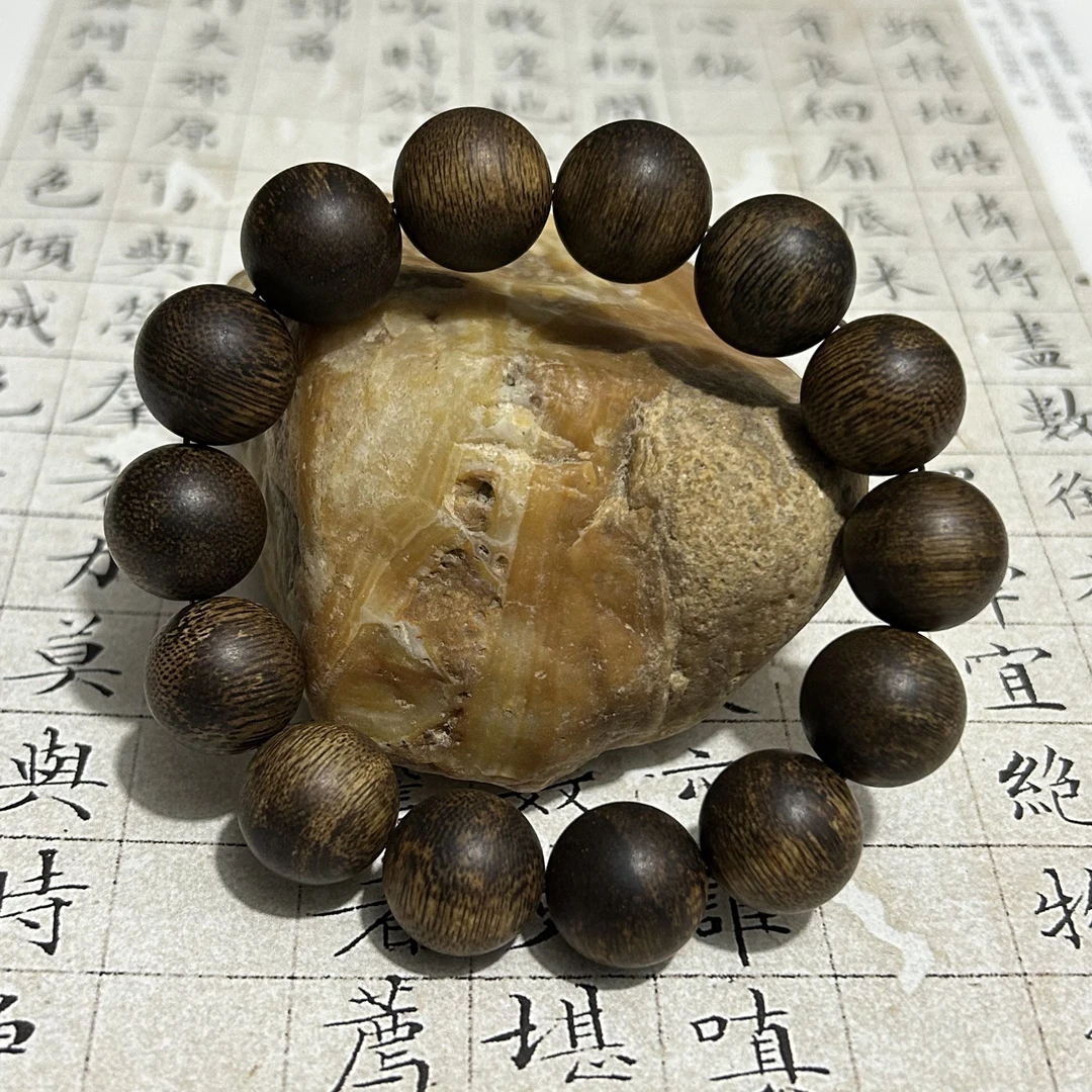 z-1000【文莱蛇皮粗纹老料沉水】16mm，37.67g