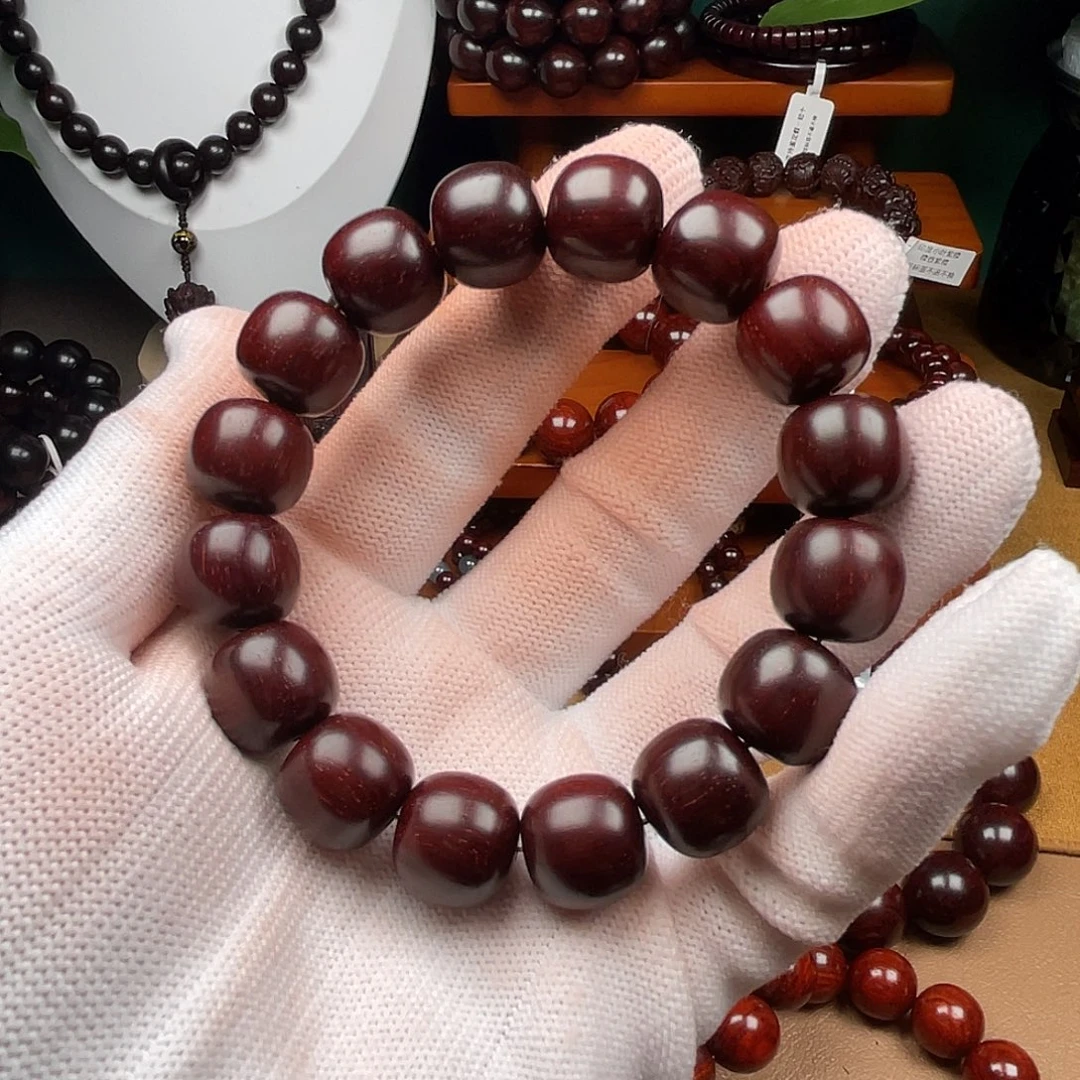 指***员手串/手链小叶紫檀原汁原味13*14