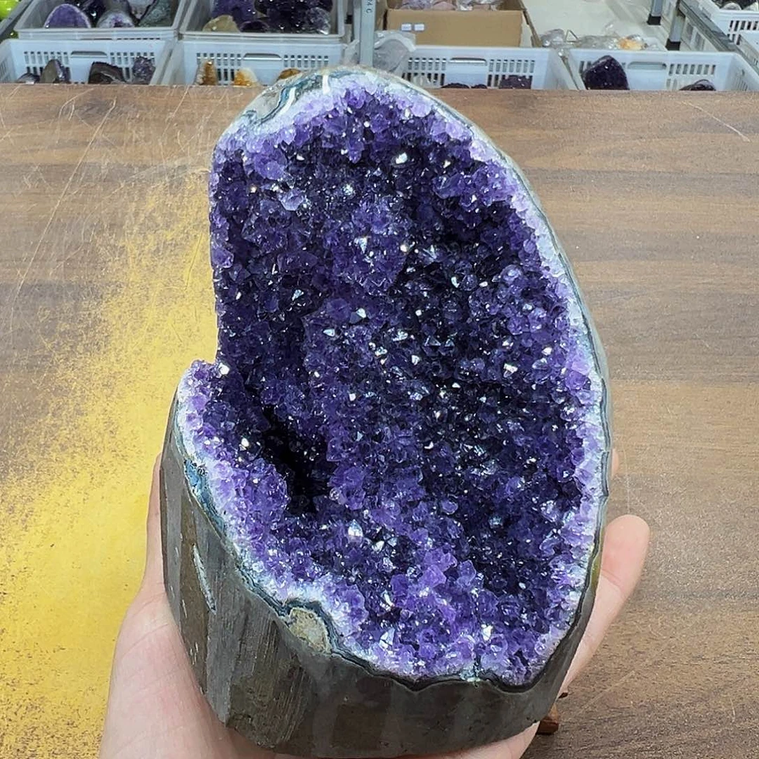 紫晶摆件未镶嵌晶体