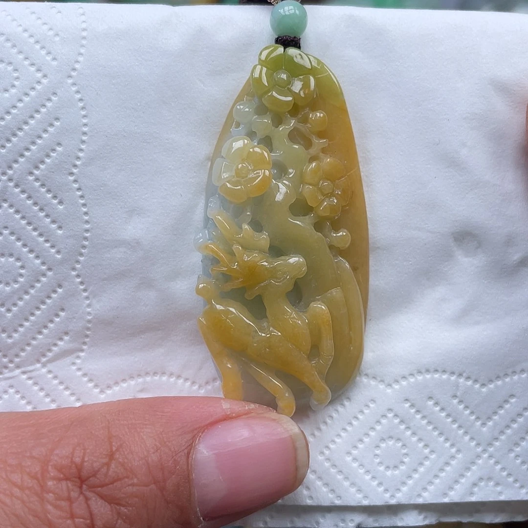 颈饰未镶嵌翡翠翡玉缘翡翠