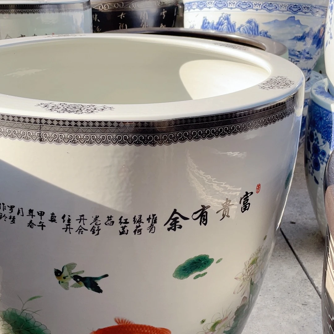 景德镇陶瓷鱼缸景德镇陶瓷鱼缸