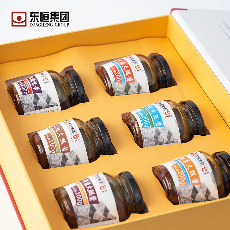 富源东恒大河乌猪火腿酱六种口味调味酱200g/瓶*6 云南富源特产