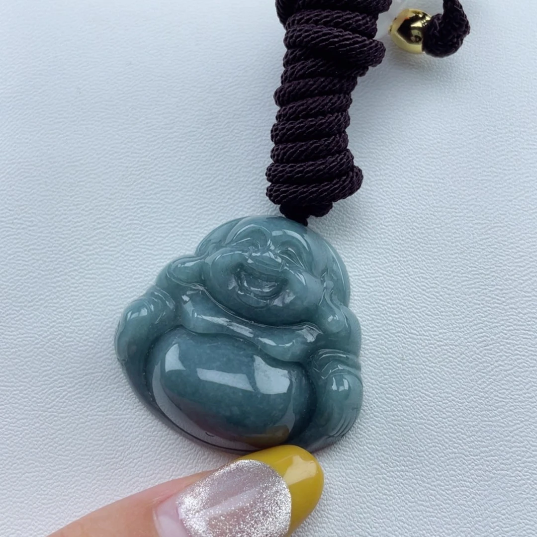 翡翠未镶嵌颈饰30尺寸佛公厚装