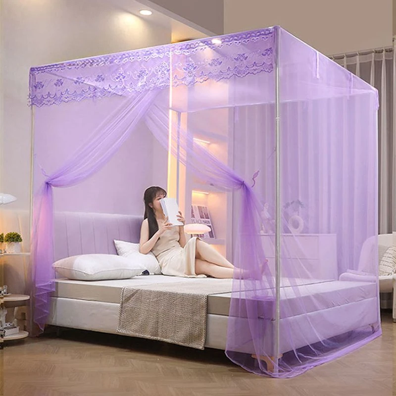 单门蚊帐家用加密1.8米卧室双人1.5m落地单开门1.0米支架老式防蚊