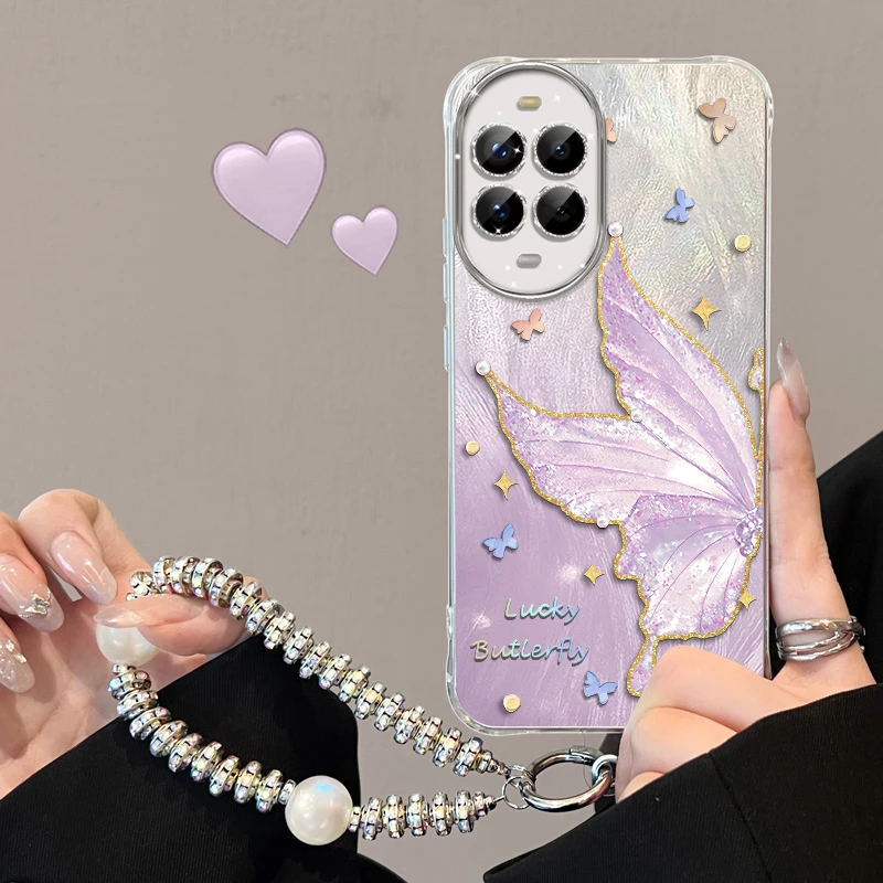 适用华为nova14手机壳羽纱全包镜头14pro保护壳防摔ultra小众蝴蝶