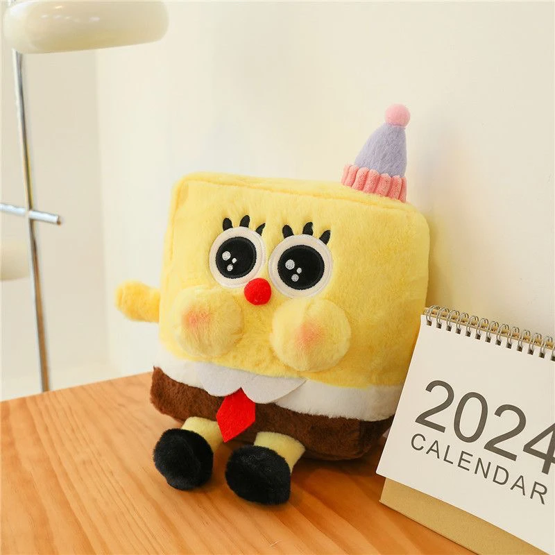 呆萌海绵宝宝玩偶毛绒玩具公仔海绵宝宝公仔可爱正版海绵宝宝公仔