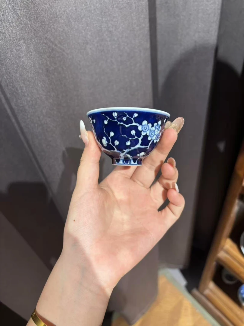 王琳冰梅堆雕三秋杯