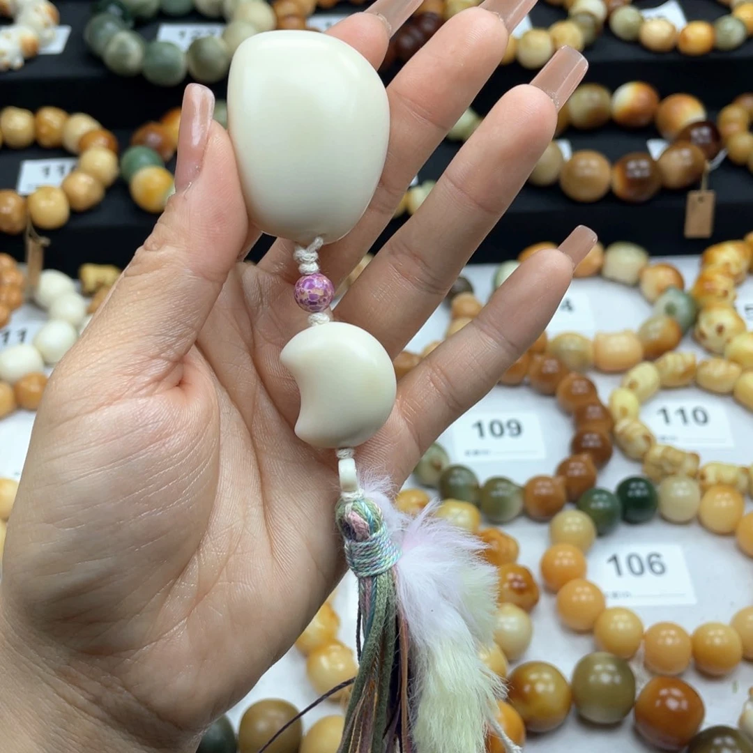 白玉菩提手串干磨