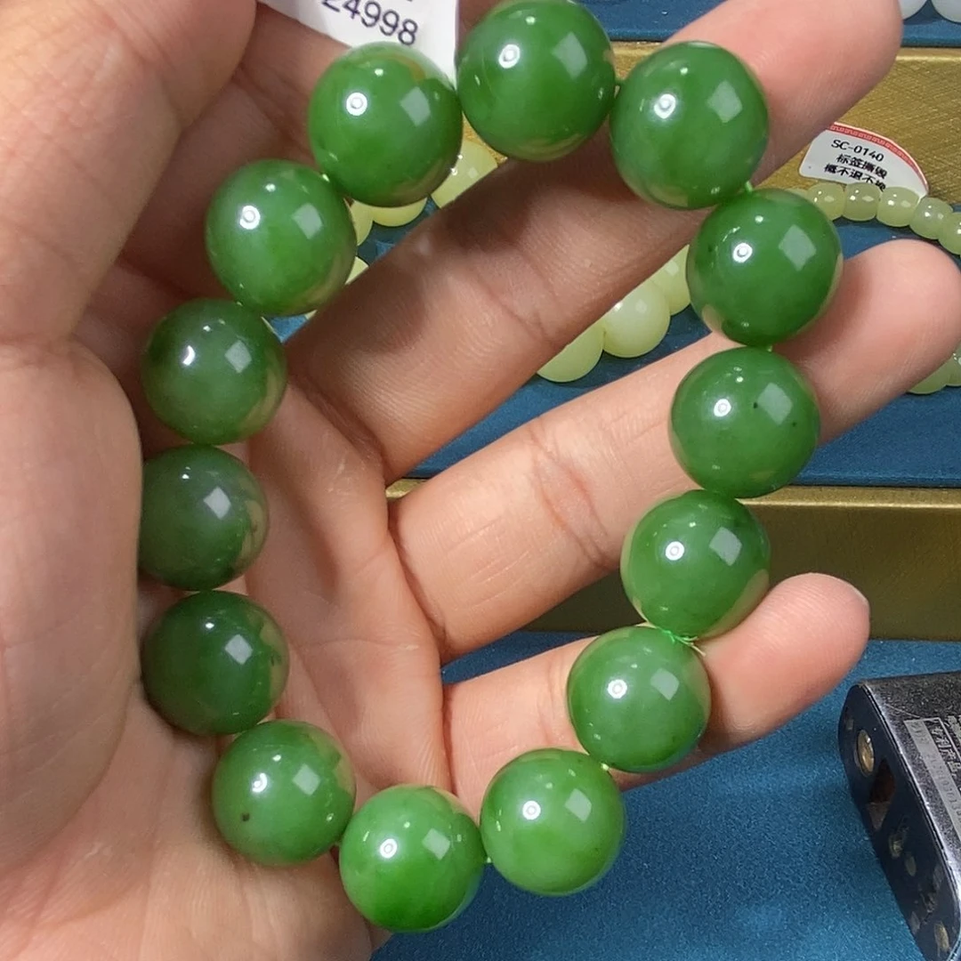 手串未镶嵌和田玉纯天然卡16碧玉三号矿手串多样性发一
