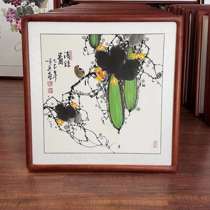 国画带框尺寸63*63厘米
