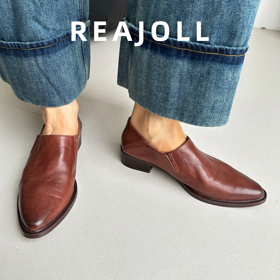 单鞋女鞋新款2025爆款时尚气质法式尖头小皮鞋高级感百搭乐福鞋子