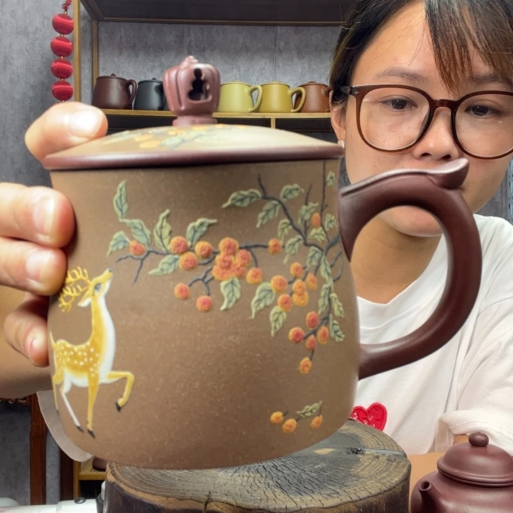 茶杯紫砂原矿紫砂杯