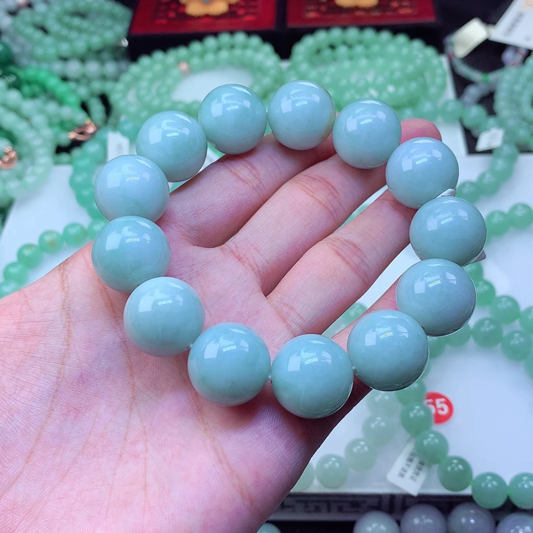 翡翠未镶嵌毛衣链卡18