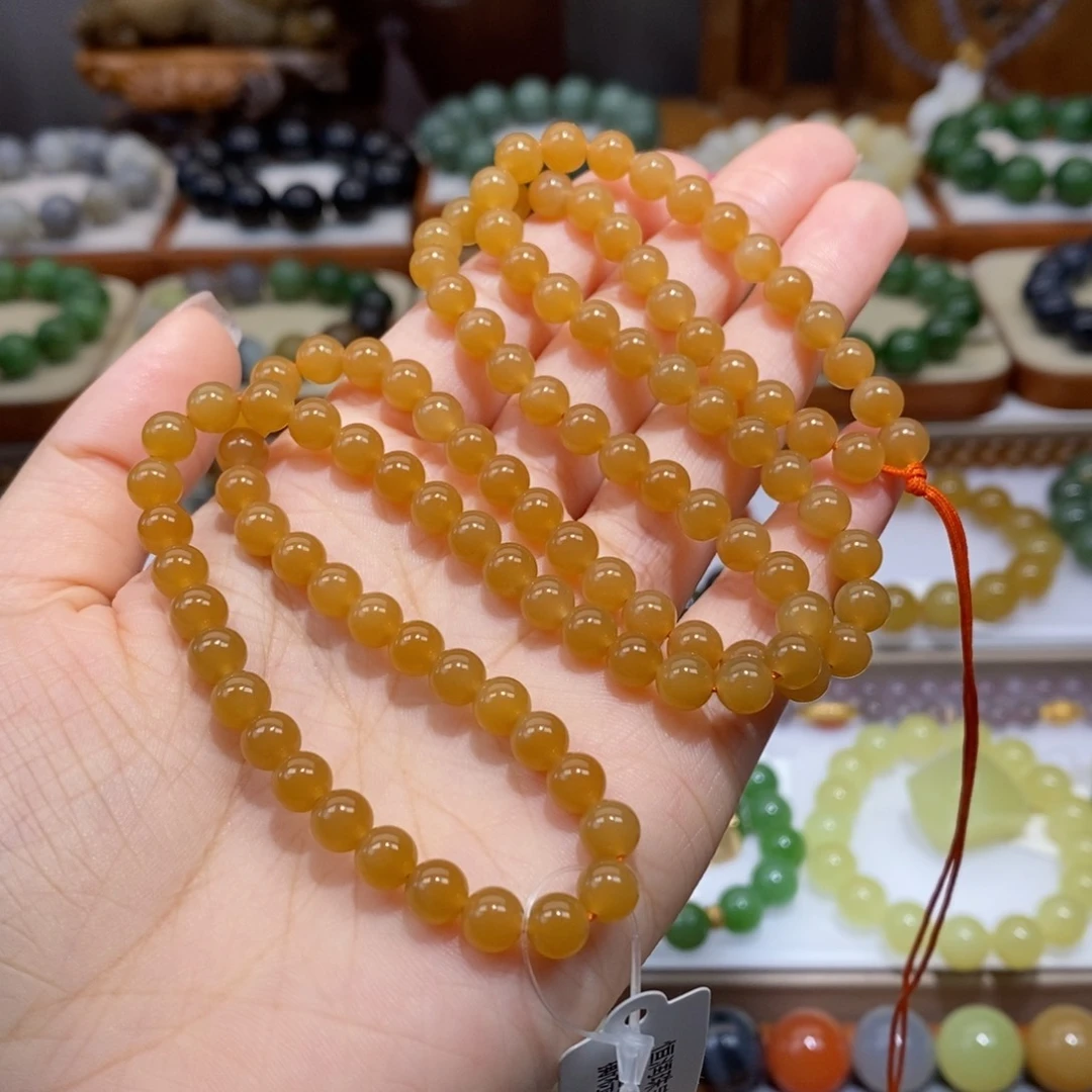 和田玉未镶嵌毛衣链