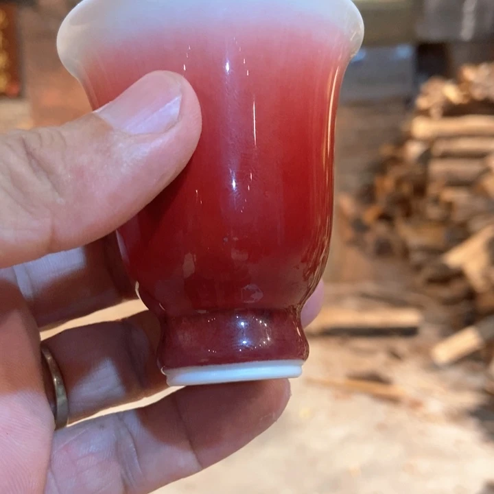三哥柴窑郎红闻香杯