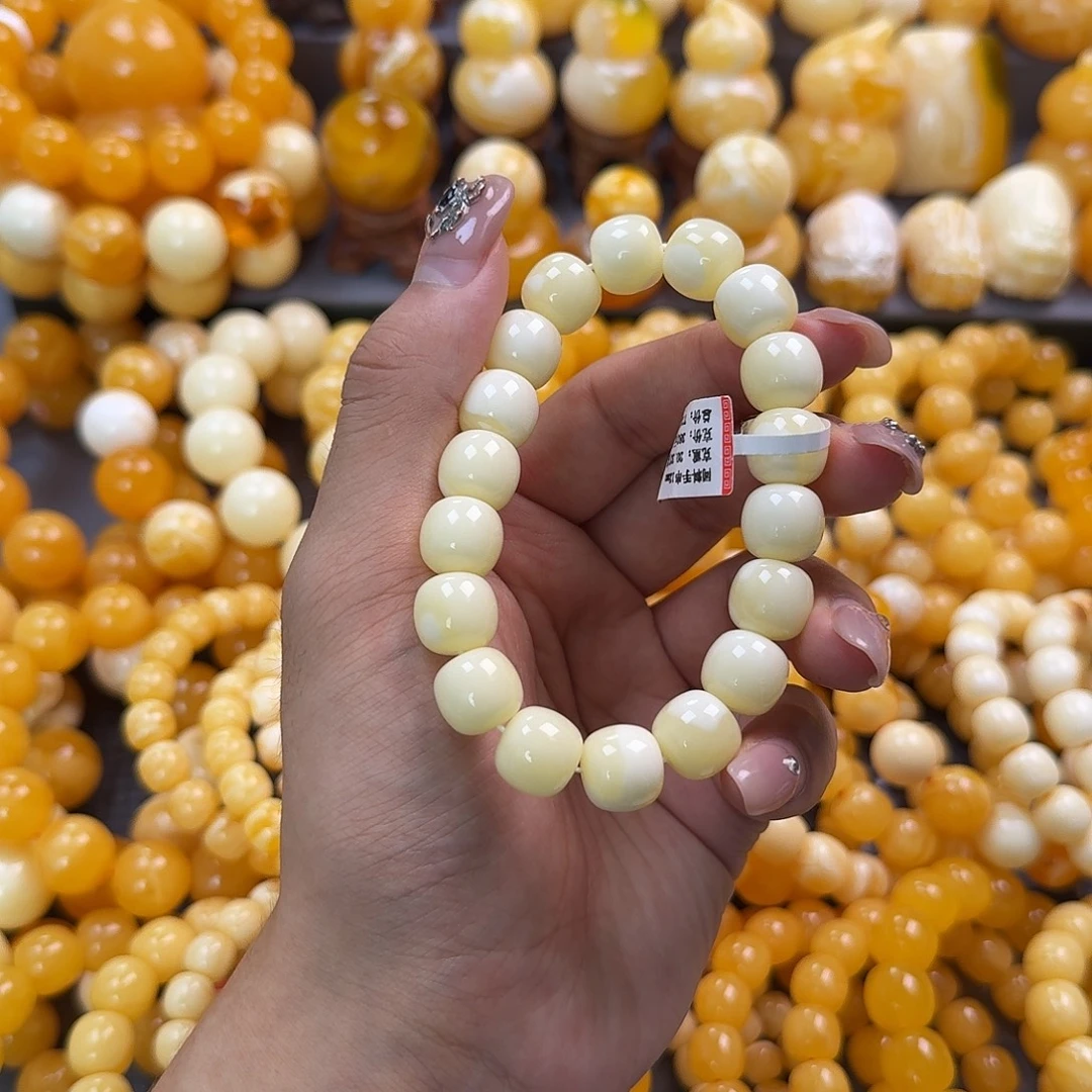 蜜蜡未镶嵌珠宝奇石同料12mm