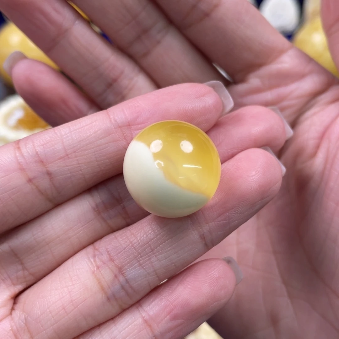 裸石蜜蜡未镶嵌琥珀蜜蜡珠子卡19mm