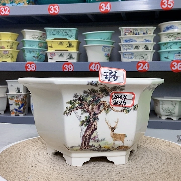 紫砂花瓶紫砂花盆