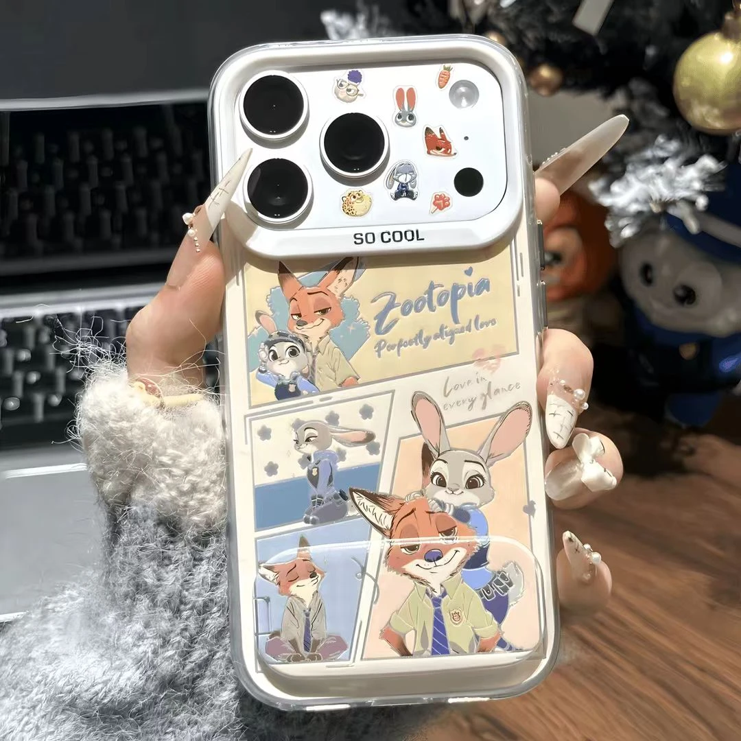 插画朱迪尼克支架适用苹果17/16promax手机壳华为80vivoppo小米15