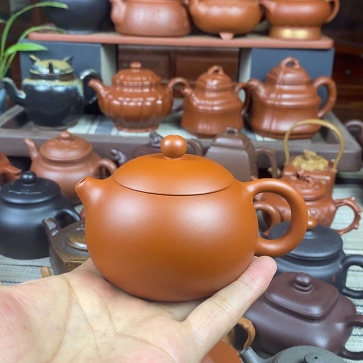 紫砂茶壶西施100-220cc原矿朱泥特价