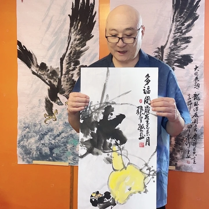 国画张圣敏先生纯手绘作品