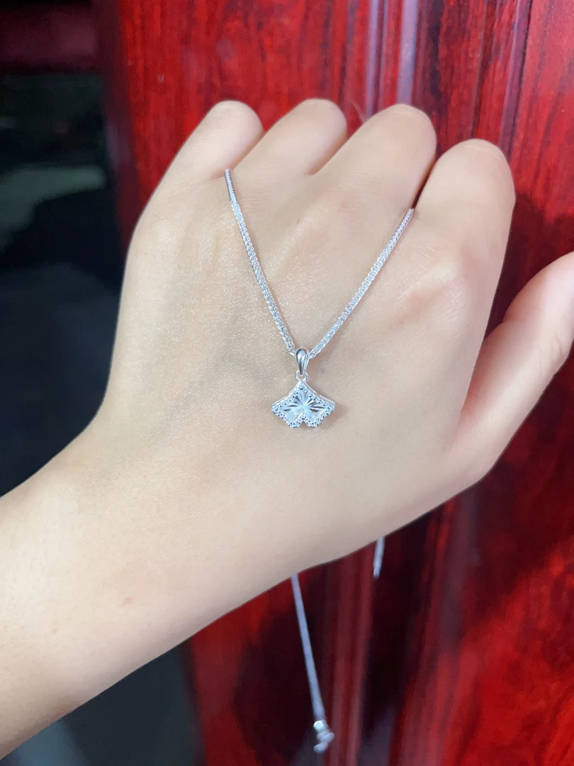 吊坠足银合成锆石 足银微镶灵动手工裙子时尚吊坠精美百搭设计感