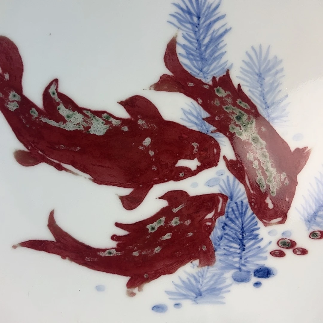 ༄***࿐忠意堂釉里红壶承微瑕不退